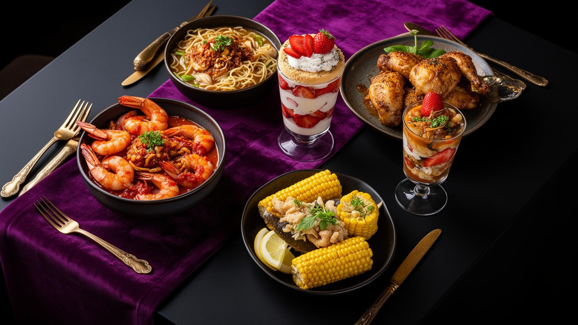 Luxury New Orleans catering spread by DYCORE Mobile Luxe